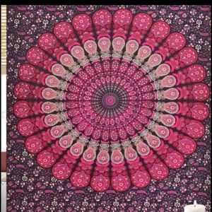 PEACOCK FEATHER TAPESTRY