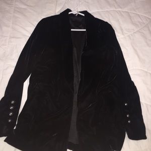 Black Velvet Free People Coat/Blazer