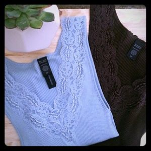 Banana Replubic lace tank tops