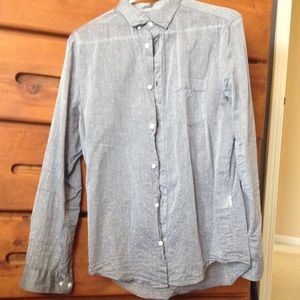Men's casual button down shirt.