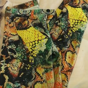 Hudson snakeskin jeans