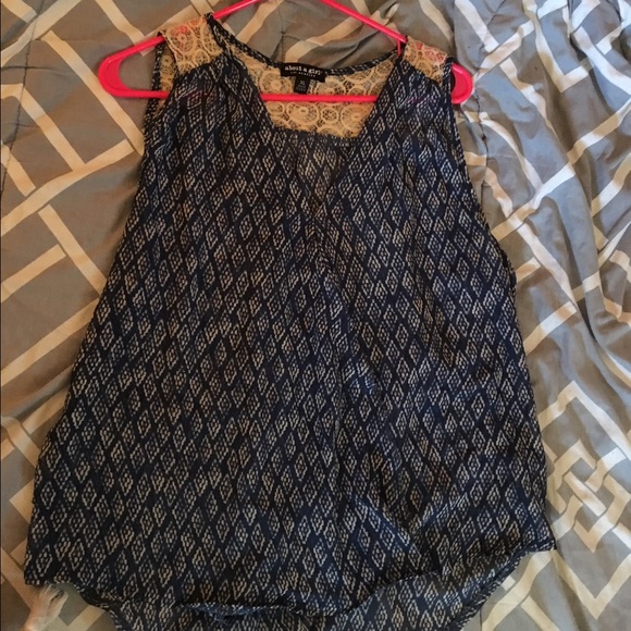 Lace Shoulder Blouse