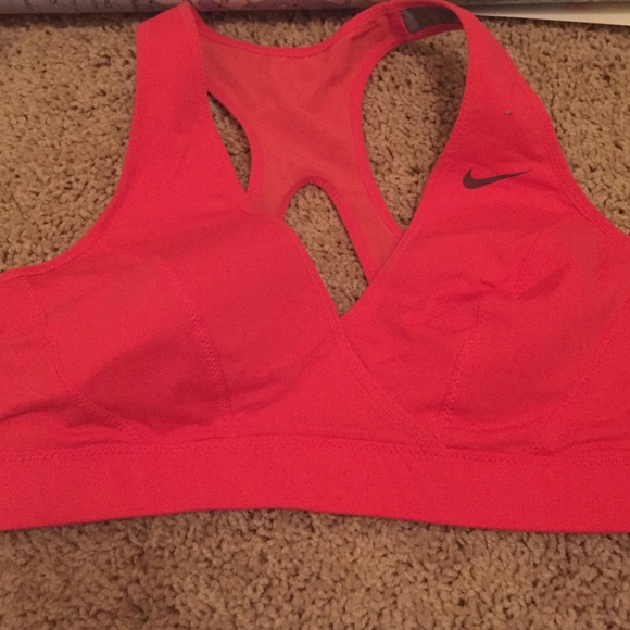 Orange sports bra