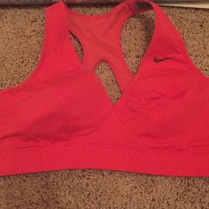 Orange sports bra