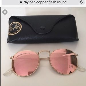 LOOKING FOR raybans round COPPER flash glasses