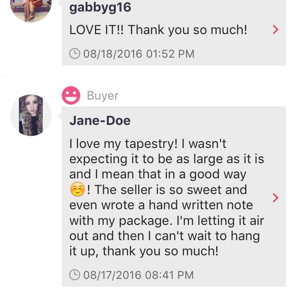 TYE-DYE ELEPHANT TREE OF LIFE TAPESTRY - Picture 4 of 4