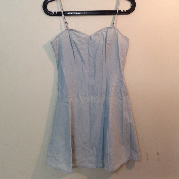 Stretchy cute denim dress