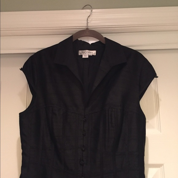 100% silk Kay Unger evening dress.