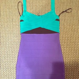 Bebe multicolor bandage dress.