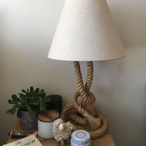 Anthropologie rope lamp
