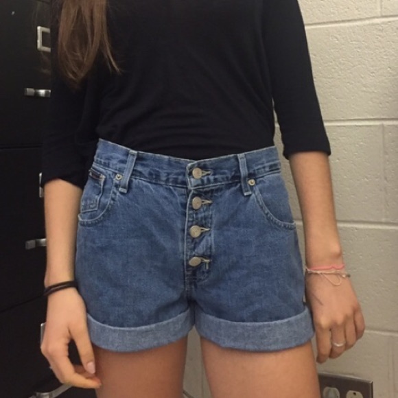 Vintage High Waist Jean Shorts
