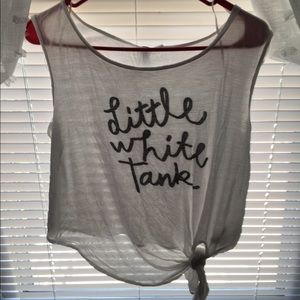 "Little White Tank" Tank Top