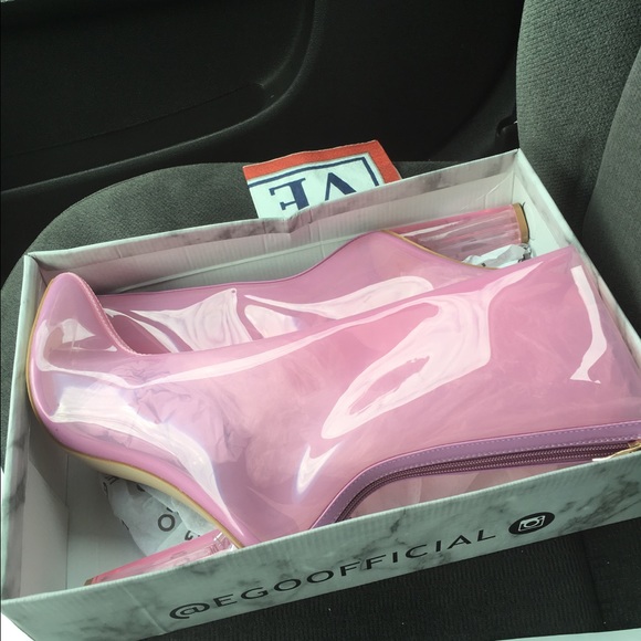 Pink Clear heels