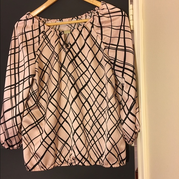 Beautiful pink and black blouse