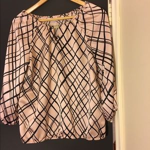 Beautiful pink and black blouse