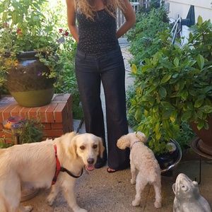 Michael Kors wide leg jeans