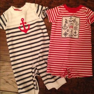 Coordinating Gymboree sailor 3-6 months