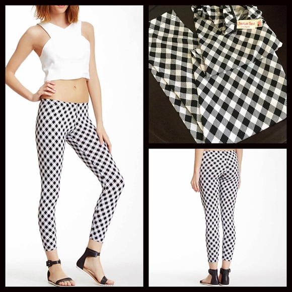 AMERICAN TWIST BLACK PRINT LEGGINGS - Picture 2 of 5