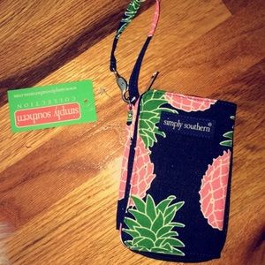 NEW simply southern pinneapple wristlet