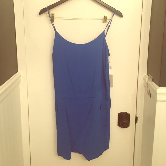 BRAND NEW 1.State Cobalt Blue Romper (Small)