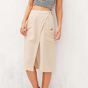 Kimchi Blue Safari Midi Skirt