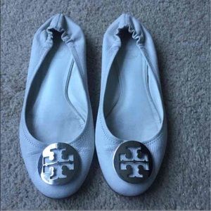 Tory Burch Reva flats in white