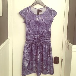 Blue Floral Urban Renewal Skater Dress (Small)