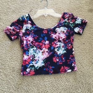 Floral crop top