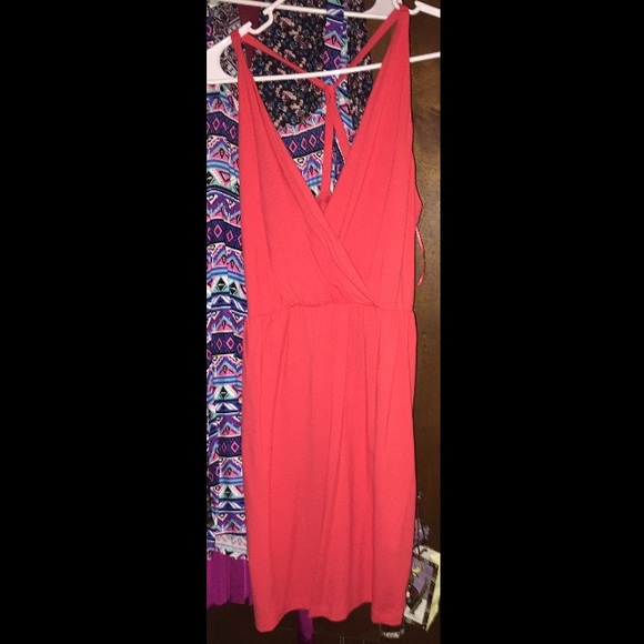 Coral casual dress