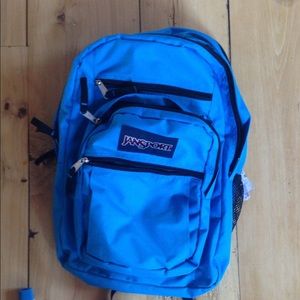Blue College Size Jansport Backpack