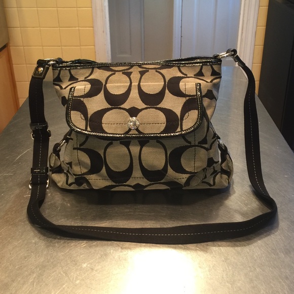 Authentic Coach Signature Crossbody bag.