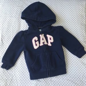 Baby Gap 12-18mo Navy Hoodie with Logo