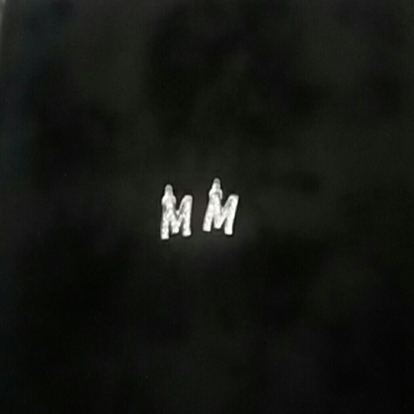 Jewelry - Crystal-encrusted "M" initial earrings