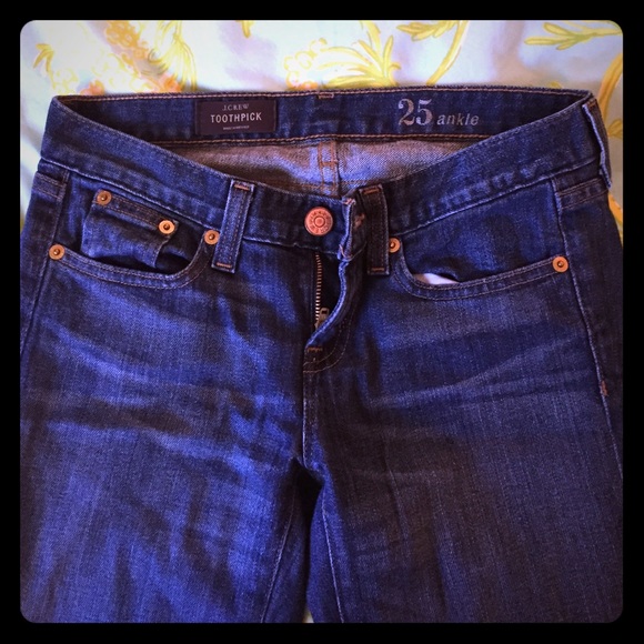 JCREW toothpick jeans size 25