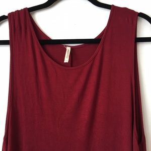 Peppermint || Red Tank Swing Dress || Large