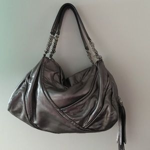 Used Cole Haan silver bag!