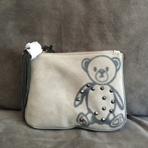 Sweet Slate Grey Suede Monika Chiang Clutch