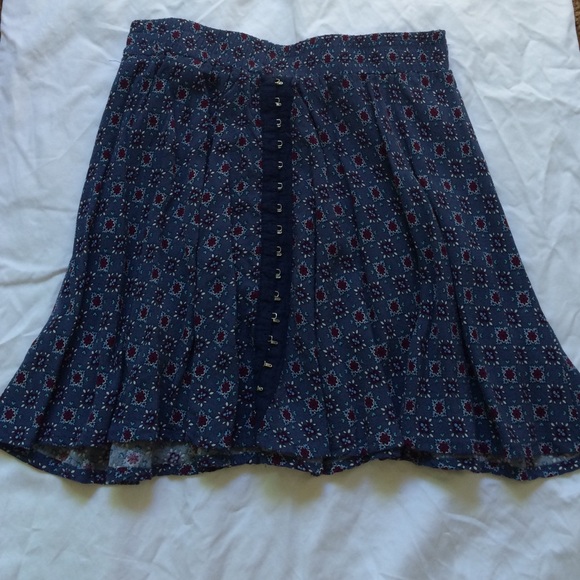 Brass plum Nordstrom blue skirt