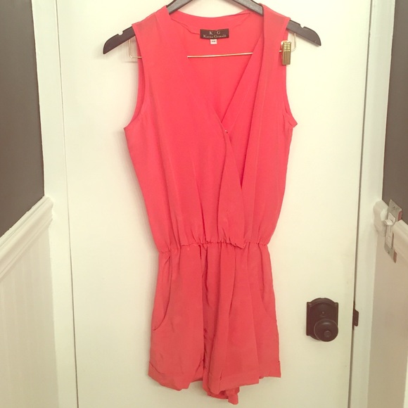 Karina Grimaldi - Coral Romper (XS)