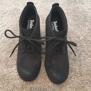 Timberland earth keepers booties, dark brown