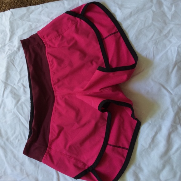 Lulu lemon running shorts in pink size 2