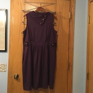 Coach Tour Dress in Eggplant