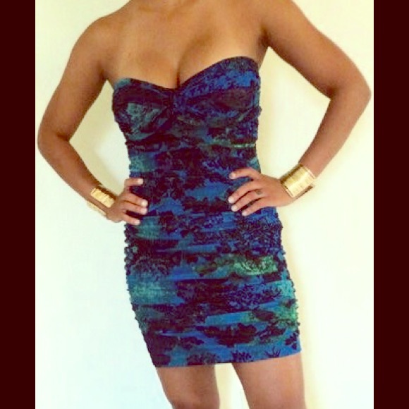 Sexy strapless dress