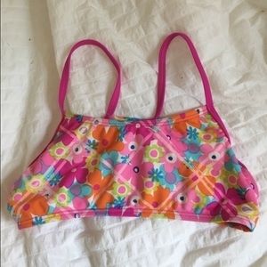 Floral Speedo Bikini Top