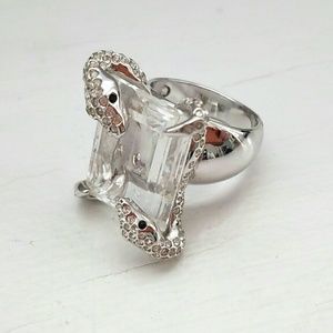 Swarovski Hypnosis Snake Crystal Ring 55 US 7 Box