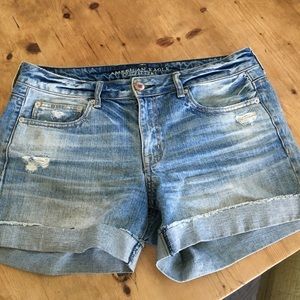 American eagle boyfriend denim shorts