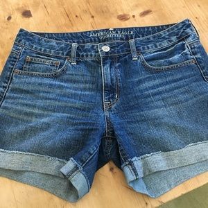 MIDI boyfriend denim shorts