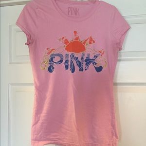 VS Pink Cap Sleeve Sleep Shirt