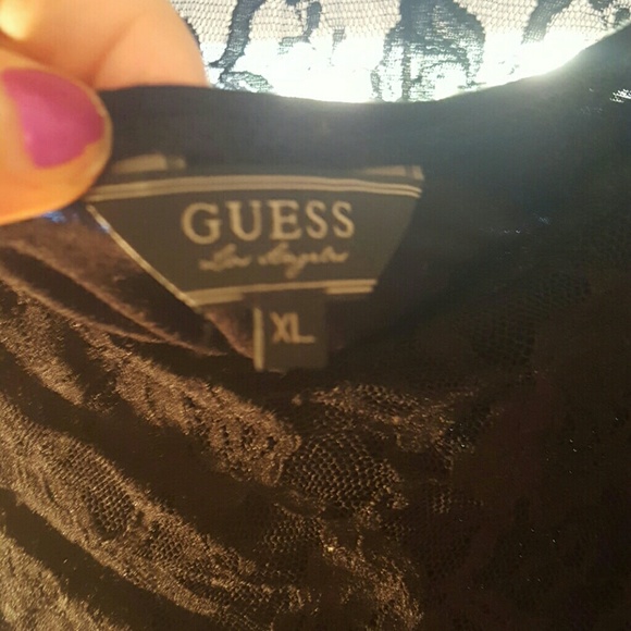 🔥SALE🔥Guess Black Lace Dress - Picture 2 of 3