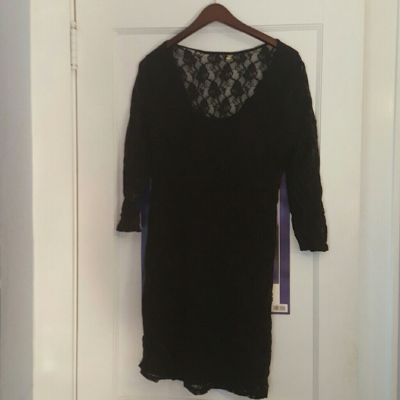 🔥SALE🔥Guess Black Lace Dress - Picture 1 of 3